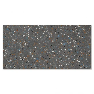 Klinker Terrazzo Colorful Mörkgrå Matt 60x120 cm